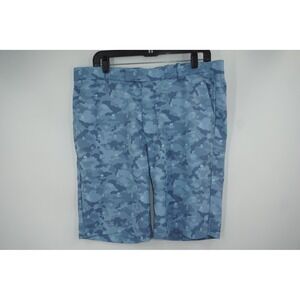 G/FORE Shorts Men's 36 Blue Camo Skull Golf Microfiber Chino Performance